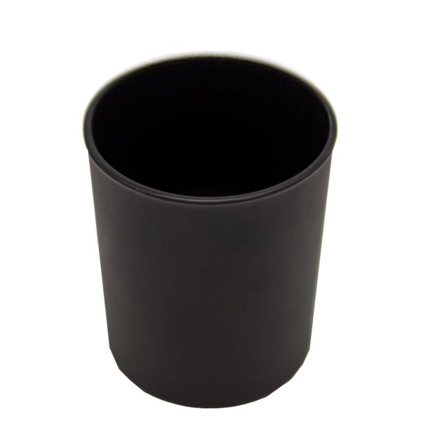 Kerzenglas - schwarz - matt - 160ml